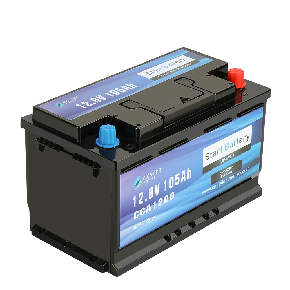 Center Power BT Monitoring Cranking LiFePO4 Batteries 12V Starting Lithium Batteries for Marine motorcycle truck car