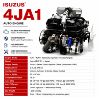 Moteur diesel turbo SCDC Isuzu 4JA1 4JA1T 56-66KW, ensemble moteur 4 cylindres pour D-Max DMAX TF TFR Pickup NHR NKR camionnette légère
