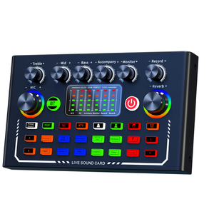 Carte son professionnelle Watford en promotion pour enregistrement en studio, réduction de bruit, volume réglable, idéale pour karaoké et studio - Product Image 2