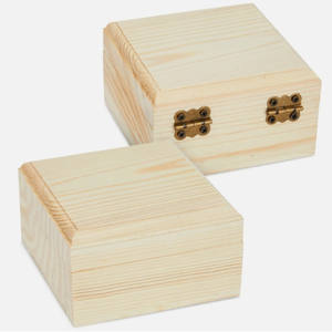 Organizador de joyas de madera de pino natural para mujer para decoración del hogar para almacenamiento de regalos y baratijas - Product Image 2