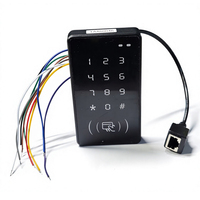 Lector de Tarjetas de Control de Acceso NFC con Relé TCP/IP, Modbus 13.56MHz, IP68 Impermeable, Distancia de Lectura de 2-5cm, Lector con Teclado