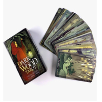 Jeu de cartes de tarot, jeu de divination, design personnalisé, écologique, papier couché brillant et coloré, avec guide explicatif