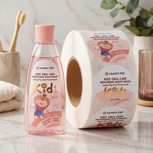 Etiqueta Adhesiva Metalizada para Cuidado Personal, Etiqueta de Vinilo con Lámina Dorada, Etiqueta Impermeable para Botellas de Gel de Ducha, Etiqueta con Logotipo para Empaque - Product Image 3