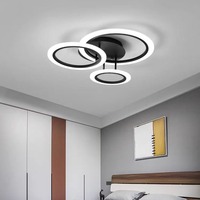Plafonniers LED modernes et simples, rectangulaires, pour salon, lampes d'ambiance, base en laiton minimaliste, IP65, pour usage hôtelier