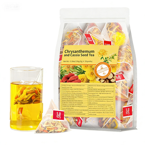 Té Herbal Orgánico <span class=keywords><strong>de</strong></span> Cinco Tesoros <span class=keywords><strong>de</strong></span> Ginseng, <span class=keywords><strong>Crisantemo</strong></span>, <span class=keywords><strong>Semilla</strong></span> <span class=keywords><strong>de</strong></span> Cassia, Seis Tesoros, Manzanilla y Lavanda en Bolsitas - Product Image 3