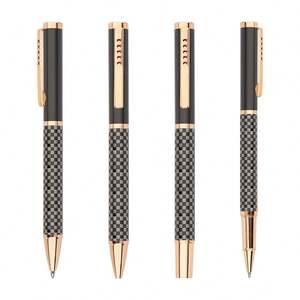 Bolígrafos de Metal con Diseño OEM Personalizado, Acabado en Cuero/Pintura y Detalles en Oro Rosa/Plata - Product Image 6