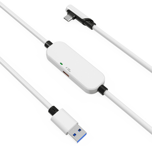 USB3.2 Type C Right Angle 3A Fast Charging VR Link Data <strong>Cable</strong> with Braided Shielding <strong>for</strong> <strong>Computer</strong> and Cameras - Product Image 6