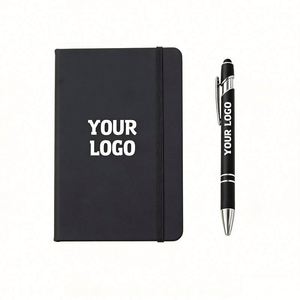 Custom Printed Logo Business Notebook 80 <b>Sheets</b> Leather Cover Paper Journal for Company School Meeting Available A5 A6 Sizes - Product Image 1