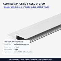 Profilé en aluminium blanc enduit pour cadre de boîte à lumière Cabo, longue durée de vie, fixation latérale pour boîtier de boîte à lumière à film souple