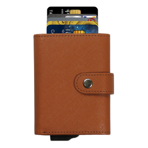 Portefeuille en aluminium CardHoda avec protection RFID, porte-cartes à fermeture courte, design minimaliste unisexe - Product Image 3