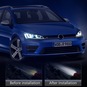 Lente para Coche VW <span class=keywords><strong>Golf</strong></span> 7 MK7 2013-2017, Conjunto de Faros Delanteros LED para Automóvil, Actualización de Alta Configuración, Estilo Dinámico, Señal Dinámica, 6000k - Product Image 4