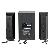 Système de haut-parleurs multifonction 2.1 canaux avec caisson de basses Bluetooth FM USB SD TF AUX en bois pour home cinéma