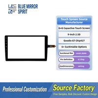 Layar Sentuh Kapasitif 9 Inci 2.5D dengan Antarmuka I2C Cocok untuk Navigasi Mobil