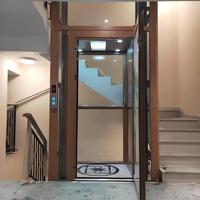 Nouvel ascenseur hydraulique vertical pour villa à trois étages pour deux personnes ; Ascenseur mini-villa pour deux à trois étages pour quatre personnes