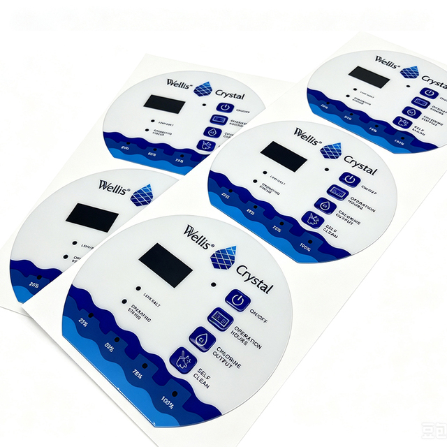 Custom Membrane Graphic Overlay Keypad Tactile Metal Dome Industrial Equipment Control Panel PET PC Label OEM Manufacturer China