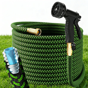 Vertak 50FT Metal Set Stainless Steel Lawn Irrigation Water with Polyester & 10 Function Sprayer - Product Image 1