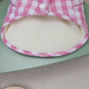 लोकप्रिय कुत्ते कोट शीतकालीन प्लेड फैशन डिजाइन गर्म सर्दियों के पालतू कोट कपड़े कुत्ते - Product Image 6