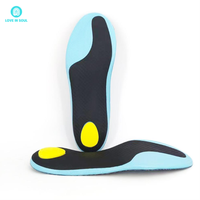 Semelles orthopédiques de sport LOVE in SOUL avec plaque en nylon et mousse PU souple pour soulager la douleur au pied et la marche quotidienne ou les chaussures de basket-ball