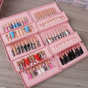 <span class=keywords><strong>Ongles</strong></span> à presser de luxe faits main, en amande, entièrement ornés de diamants, super longs pour les doigts, vente en gros, <span class=keywords><strong>faux</strong></span> <span class=keywords><strong>ongles</strong></span> de luxe - Product Image 1
