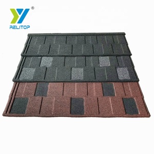 Tegole Metalliche Rivestite con Scaglie di Pietra Naturale Tipo Shingle Rosso Mattone 0.35MM 0.4MM 0.5MM <span class=keywords><strong>in</strong></span> Acciaio Alluminio-Zinco - Product Image 6