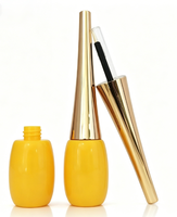 Tube de stylo eyeliner anti-déversement en plastique ABS creux, en forme de gourde, avec tige longue au bas, 7,5 ml, personnalisé, pour emballage cosmétique, tendance
