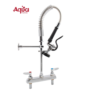 Robinet de pré-évier commercial à montage sur plan, modèle professionnel pour restaurant, mini robinet de pré-évier avec douchette extractible - Product Image 1