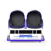 Chaise VR Egg 9D Cinema, sièges bleus, réalité virtuelle, lunettes 3D, simulateur de mouvement, machine de jeu d'arcade pour parc d'attractions