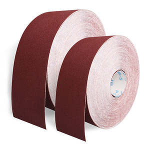 Rollos de Papel de Lija Abrasivo, Óxido de Aluminio Rojo, Duradero, Alta Dureza, Rollo de Papel de Lija OEM <span class=keywords><strong>para</strong></span> Pulir Metal, Grano 36 # -600 # - Product Image 4