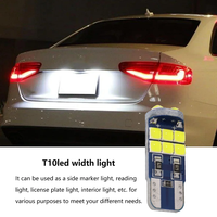 Ampoule LED Canbus T10 W5W 194 168 pour voiture, 3D 3030 15SMD 12V, lampe de lecture intérieure, ampoule de plaque d'immatriculation, ampoule de signalisation de dôme