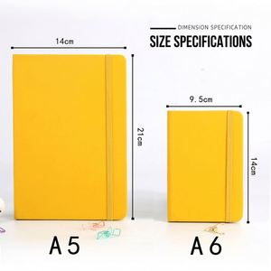 Wholesale Custom A6 PU Leather Portable Business Journal <b>Planner</b> <b>Notebook</b> Elastic Strap Ribbon Bookmark for Office School - Product Image 2