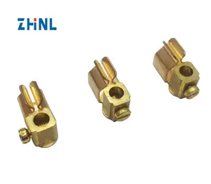 Pièces en laiton ZHNL de contact mobile de prise Pièces d'estampage de bande Contact Déplacement Composant de contact électrique pour prise