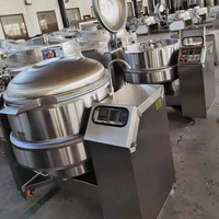 Cuisinière électrique commerciale entièrement automatique avec mélangeur (chaudron à enveloppe industrielle)