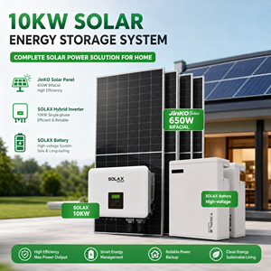 Sistema de Almacenamiento de Energía Solar de 650W 655W 660W 665W 670W, <span class=keywords><strong>Inversor</strong></span> Híbrido, Batería HV de 5.8-23kWh, Kit Solar Completo para el Hogar - Product Image 1