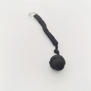 Emergencia paracord supervivencia <span class=keywords><strong>mono</strong></span> puño al por mayor autodefensa llavero Bola de metal supervivencia llavero - Product Image 6