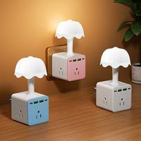 Prise de courant universelle avec prises US, SA, UK, EU, prise murale, veilleuse, 3 sorties avec USB A et C