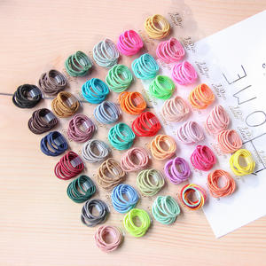 100 adet/torba 2mm çap 2.2cm Mini çocuklar kız elastik saç bantları için at kuyruğu tutucu halat naylon saç kravat DIY saç aksesuarları - Product Image 4