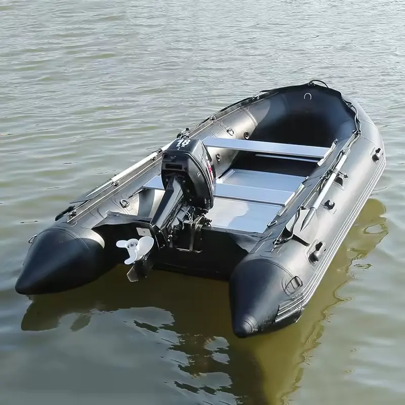 DAMA High Quality Aluminum floor Pvc Folding Pontoon Rubber boat Inflatable Boat