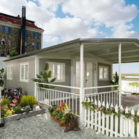 Maisons modulaires préfabriquées en acier léger, pliables et démontables, de 20 et 40 pieds, design moderne, pour hôtels et logements extensibles