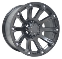 Jantes Beadlock Concaves Noir Mat Taille 17x9 Llantas 17 6x1397 Adaptées aux Jantes Sport 4x4 Roues Tout-Terrain Pneus