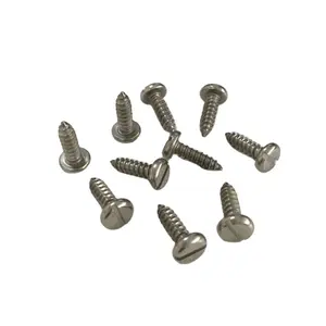GB5282 Flat Pan Head Self Tapping Screw Stainless Steel Round Head Self Tapping Screw Slotted Self Tapping