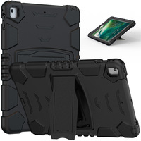 Üç katmanlar combo defender silikon kılıf için kickstand ile iPad 9.7 2017 2018 evrensel