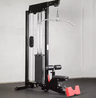 Pin de gimnasio en casa de alta calidad comercial SF, Polea alta y baja, máquina de ejercicio multifuncional de fila baja 2 en 1 Lat Pull Down