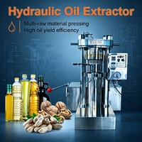 Presse hydraulique industrielle à froid et à chaud pour huile d'arachide, en acier inoxydable, capacité de 30 kg/h pour les petites entreprises