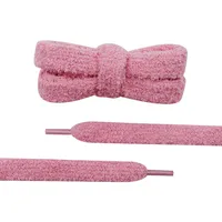 Lacets Plats Tendance Coolstring 15 mm en Peluche Douce, Design Grande Épais Moelleux Parfait pour Baskets Décontractées Femme Chaussures Dames