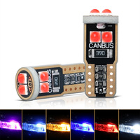 Luz LED para Matrícula de Coche, 12v-24v T10 W5w 5050 6smd, Lámpara de Lectura, Luz de Señalización, Luz de Posición