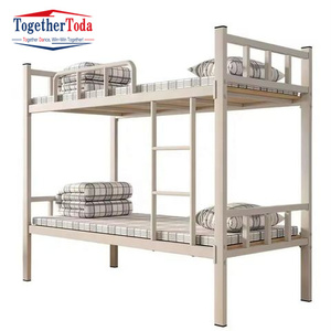 Lits superposés doubles en acier pour les dortoirs scolaires, les chambres d'étudiants, les hôpitaux - Product Image 4