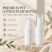 Flacon pompe à lotion 100ml 120ml 150ml, assemblage stable, tube de remplissage, emballage durable, choix PET