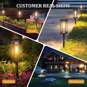 Luces Solares LED para Camino, IP65 Impermeables, Lámpara de Jardín para Exteriores con Diseño Cuadrado - Product Image 3