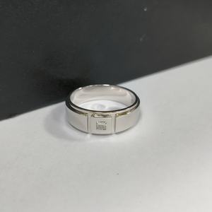 Anillos de promesa de boda de lujo, joyería de encanto S925, anillo de banda de compromiso chapado en oro blanco con diamantes cultivados en laboratorio para hombres - Product Image 6