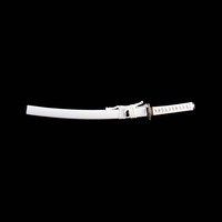 Katana Libellule Blanche de 26 pouces, artisanal, en acier 1065CS, thème Or Blanc, épée de présentation à lame pleine, non affûtée, pièce de collection